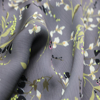 Tissu en polyester 100 % recyclé respirant imprimé numériquement, léger, en mousseline de soie froissée, pour doublure de vêtements pour filles - Grande Vente
