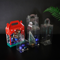 Divers modèles de boîtes cadeaux en plastique de Noël élégantes prêtes à être expédiées