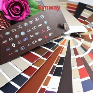 Cuero Sintético de Microfibra PU con Textura Litchi de 1.2MM, Transpirable, Impermeable y Resistente a Desgaste/Arañazos para Interiores de Automóviles y Muebles, MOQ 1 Yarda - Product Image 2