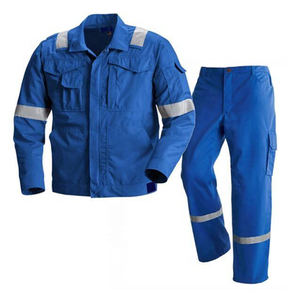 Bộ đồ bảo hộ lao động nam chất liệu cotton thoáng khí, kiểu dáng bảo vệ, dành cho thợ máy, đồ bảo hộ, quần áo bảo hộ, đồng phục - Product Image 5