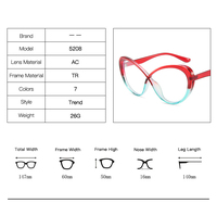 Tr90 Gafas ópticas Tendencia 2023 Marco óptico Color Marcos originales Nueva moda Anti Gafas azules Mujeres Vintage Irregular