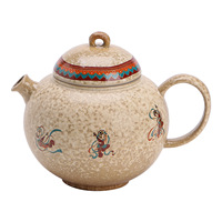 Théière en céramique Ruyi Apsaras Volantes de Dunhuang, style classique traditionnel chinois de luxe léger, pour usage domestique, coffret cadeau ; Idéal pour les fêtes