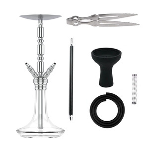 Chicha allemande en gros de l'usine chinoise, grande et haute, avec base en verre et éléments en acier inoxydable 304 - Product Image 3