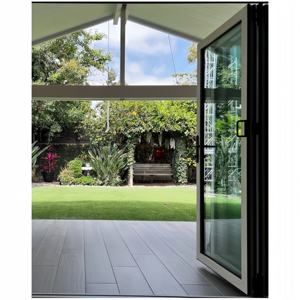 Customized Modern Aluminum Bi-Fold <b>Doors</b> Luxury Waterproof Living Room Glass <b>Door</b> Fiberglass <b>Screen</b> for Courtyard Sunroom Sale - Product Image 4