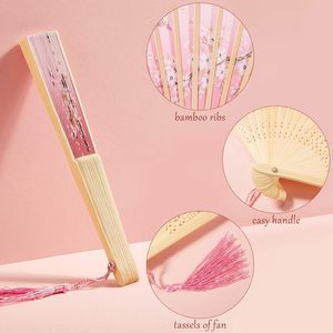 Trong Kho Gấp Tay Người Hâm Mộ Cho Đám Cưới Nhỏ Nhỏ Nhật Bản Tay <span class=keywords><strong>Fan</strong></span> Tùy Chỉnh In Logo 21Cm Vải Tre Tay Người Hâm Mộ - Product Image 3