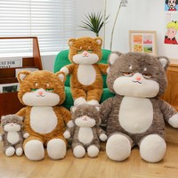 Peluche chat mignon, oreiller en peluche courte avec rembourrage en coton PP, 31-50 cm, design réaliste, poupée de câlin pour filles de 8 à 13 ans