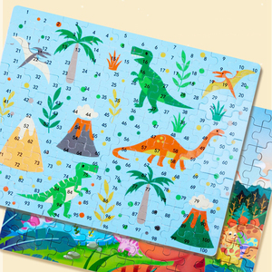 Juguete Educativo, Rompecabezas de Papel Personalizado con 12 Temas, Rompecabezas de Dibujos Animados de 100 Piezas, Tablero de Rompecabezas <span class=keywords><strong>Redondo</strong></span> de Papel, Rompecabezas de Madera en Tubo de Papel - Product Image 5