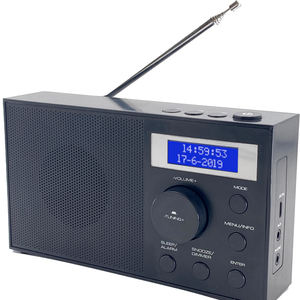 Radio DAB DAB+ PLL FM, Diseño Compacto, Estación Preestablecida, Pantalla LCD Retroiluminada de 2 Líneas, Alimentación por Adaptador de CA, 6.7x3.7x1.5 Pulgadas - Product Image 1