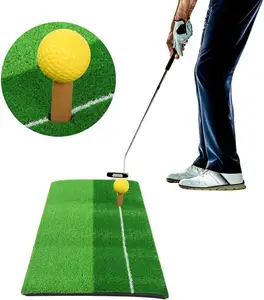 Cao Cấp Trong Nhà/Ngoài Trời Di Động Đặt Màu Xanh Lá Cây Tùy Chỉnh Khu Dân Cư Turf Golf Tấn Công & Thực Hành Đánh Mat Cho Sân Sau Golf