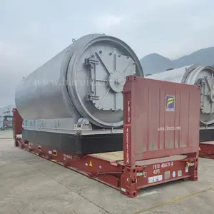 12 tonnes de pneus recyclant l'usine de pyrolyse réacteur de pyrolyse en plastique par lots