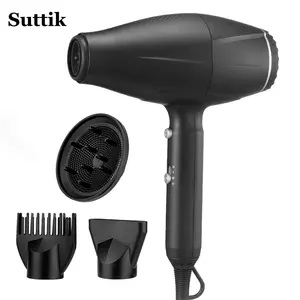 Suttik 9267 Nhà Máy Bán Buôn Chúng Tôi 110V Cắm Màu Đen Và Màu Xanh Bền Máy Sấy Tóc Barbershop Khách Sạn Nhà Nhanh Chóng Thổi Khô Máy Sấy Tóc