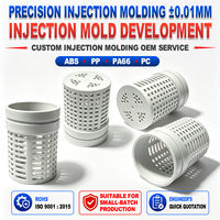 Piezas de Moldeo por Inyección de Plástico Personalizadas, Fabricante Chino, ABS, PP, PC, PA66, PLA, PE, PET, PVC, PS, Fábrica OEM, Alta Precisión
