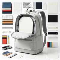 Sac à dos de pickleball blanc léger avec fermeture éclair, sac de sport pour raquettes, poche latérale, bretelles rembourrées, compartiment à chaussures pour le terrain