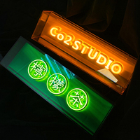 Boîte à lumière de couleur de lettre illuminée en 3D, enseigne émettrice de lumière personnalisée, boîte à lumière de rappel de signe de magasin