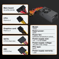 Fuente de alimentación TFX Atx, 500w, 80 PLUS, apfc, ordenador, PSU para caja de PC de escritorio, precio de fábrica