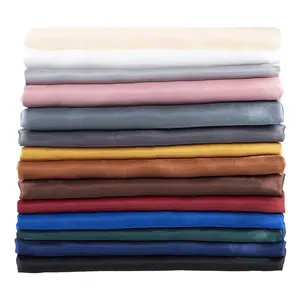 wholesale 100% polyester twill woven shiny silk soft satin fabric
