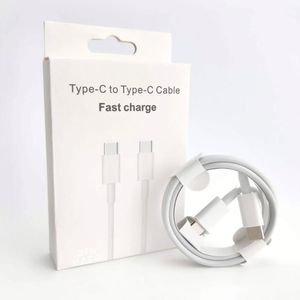 สายชาร์จโทรศัพท์แบบคู่ USB-C พรีเมียม ยาว 3 ฟุต พร้อมกล่องบรรจุภัณฑ์ รองรับการชาร์จเร็ว USB V8 Type-C PD สำหรับโทรศัพท์มือถือ - Product Image 1