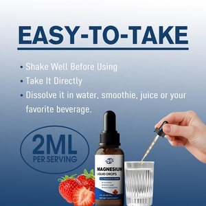 OEM ODM Gotas Líquidas de Magnesio de Venta Caliente para Adultos, Suplementos para Calmar y Relajar los Músculos con Manzanilla, L-Teanina y GABA - Product Image 3