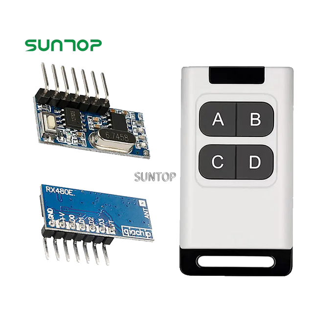 Learning Code Receiver Module 433mhz Rf Module 433mhz Mini Rf Transmitter and Receiver 433mhz Rf Module