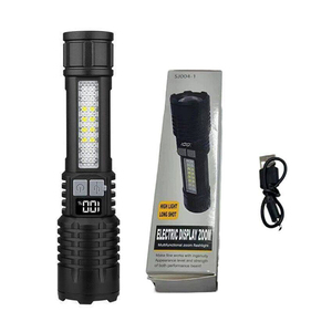 New USB Có Thể Sạc Lại Điện Kỹ Thuật Số Hiển Thị Kính Thiên Văn Zoom Cầm Tay Đa Chức Năng Ngoài Trời <span class=keywords><strong>LED</strong></span> <span class=keywords><strong>Torch</strong></span> Ánh Sáng Đèn Pin Chiến Thuật - Product Image 1