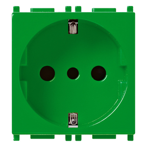 เต้ารับไฟฟ้าสีเขียว 2P+T 16A P30 ขนาด 5.1x4.3x5.3 ซม. สำหรับใช้กับเต้ารับไฟฟ้า - Product Image 1