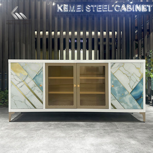 Gabinete creativo de estilo de contenedor Industrial para el hogar, sala de estar, <span class=keywords><strong>bar</strong></span>, muebles, gabinete de <span class=keywords><strong>TV</strong></span>, gabinete de almacenamiento de hierro forjado - Product Image 4