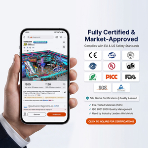 ASTM TUV Approuvé Enfants Mur D'escalade Doux Mousse Enfants Commercial Intérieur Équipement de Parc De Trampoline Avec <span class=keywords><strong>Ninja</strong></span> Guerrier - Product Image 4