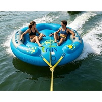 Tube gonflable de remorquage robuste pour 4 personnes, idéal pour les jeux de remorquage avec bateaux rapides, jet-skis et yachts