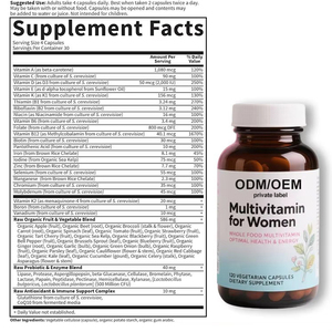 แคปซูลวิตามินรวมสำหรับผู้หญิงผลิตภัณฑ์เสริมอาหารสมุนไพรวิตามินต่างๆสำหรับผู้หญิงฉลากตามสั่ง - Product Image 2