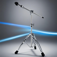 Factory Outlet G400 Adjustable Stable Percussion Cymbal Stand Galvanized Alloy Silver Quality Musical Instrument Stand Accessory