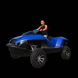 大人用4ストロークエンジンを搭載した軽量Quadski 4輪電気オフロードATV水陸両用オートバイ - Product Image 3