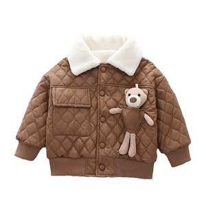 Abbigliamento per Bambini all'Ingrosso, Cappotto in Velluto alla Moda per Ragazzi, Giacca Invernale Calda e Spessa per Bambini 2-7 Anni - Product Image 1