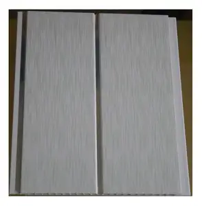 Panel Dinding PVC dan Ubin Langit-langit, dengan Desain Serbuk Kayu Warna Putih Populer Di ASIA