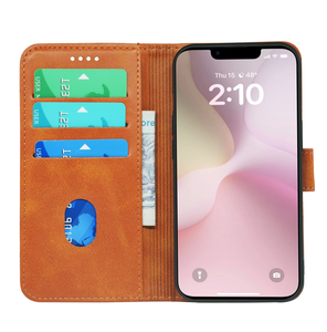 Funda de Piel de Lujo Tipo Cartera para <span class=keywords><strong>iPhone</strong></span> 18 17 Pro Max 17e 16e 15 Pro Max, Funda Protectora con Tapa - Product Image 2