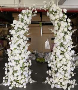 عرس روز القرن قوس خلفية قوس الزفاف ترتيب زهرة قوس الديكور - Product Image 1