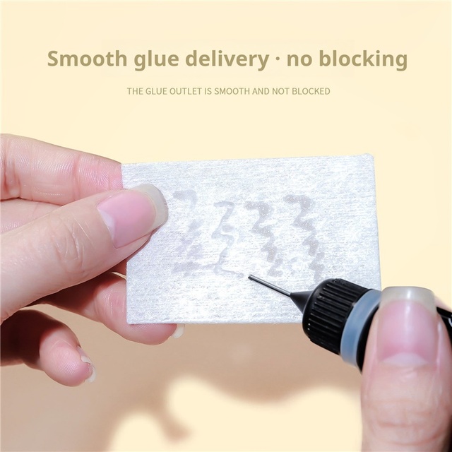 New 10G Gap Polish Private Label Stick Diamond Art Decor Clear Caulking Needle Hole Head Nail Uv Fixing Gel