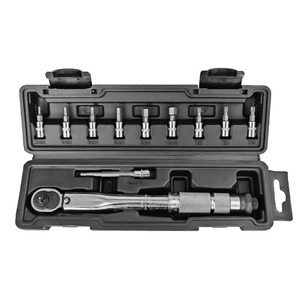 Quick Release Bicycle <b>Torque</b> Wrench 11 Piece <b>Set</b> 5 25Nm Mechanical Pre <b>Set</b> Cycling Repair Tool Socket Wrench In Case - Product Image 1