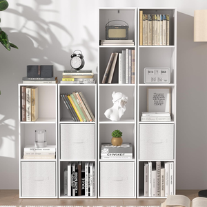 Organizador de Almacenamiento Blanco de 5 Cubos, Estantería Abierta Independiente para Oficina en Casa, Dormitorio, Sala de Estar o Estudio - Product Image 2