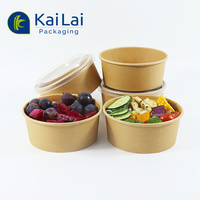 Conteneur alimentaire en papier kraft biodégradable, directement de l'usine, boîte à emporter pour sandwichs et salades