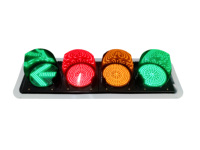 Feux de signalisation LED 200mm 400mm 300mm, flèches rouges, vertes, jaunes pour croisements, alimentés par énergie solaire et réseau, en matériau PC de qualité ingénierie