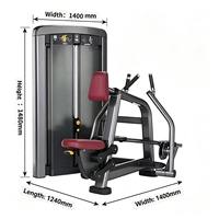 Máquina de remo sentado de grado comercial, equipo completo para entrenamiento de músculo dorsal longitudinal