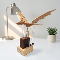 Adorno de Dragón de Madera Móvil Hecho a Mano, Decoración de Escritorio de Fantasía y Mitología, Regalo para Amantes de los Libros de Fantasía, Coleccionistas, Niños y Fanáticos de los Juegos