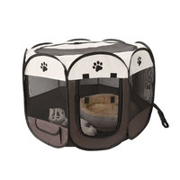 Plier chats parc pour chien de compagnie stylo d'exercice chenil Portable chiot clôture pour animaux de compagnie aire de jeux intérieure tente lit parc avec sac de transport
