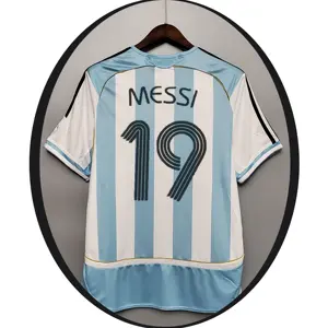 Argentine maison 2006 thaïlande maillots de football maillot de football rétro maillot messi maillot maillot de football en gros
