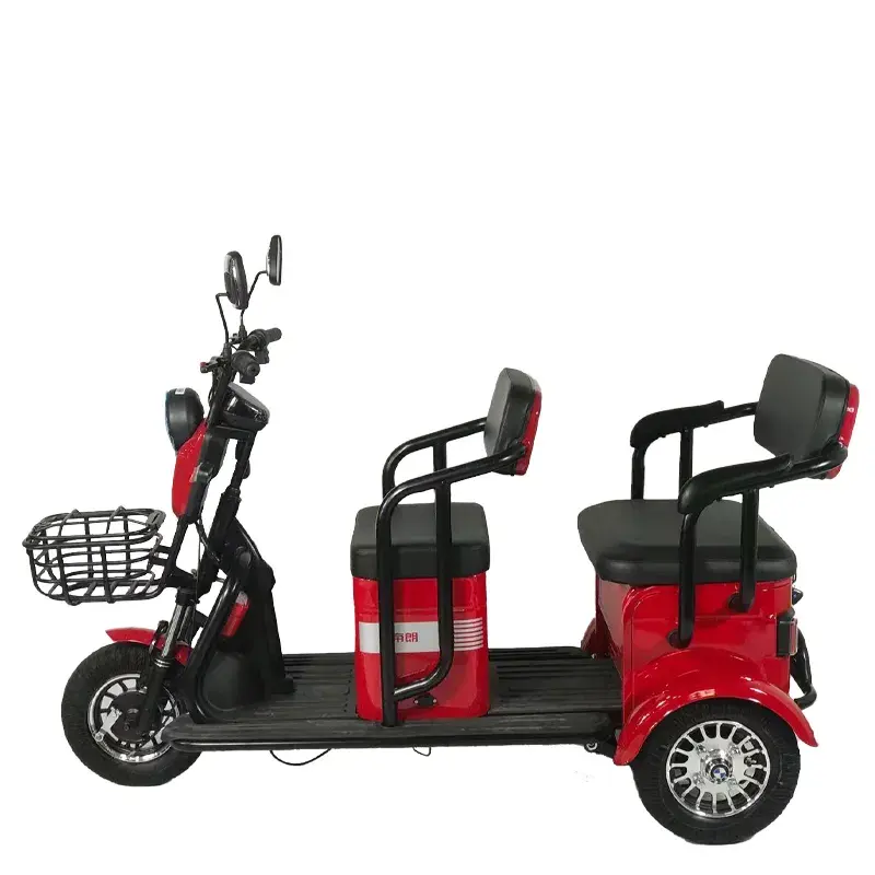 2 seat high quality electric tricycle moto tricycle transport