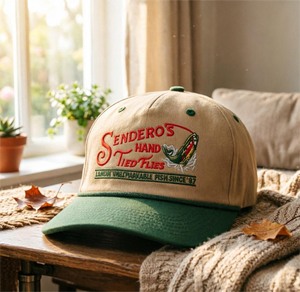 Gorras Trucker Verdes con Visera Curva, 5 Paneles, Logotipo Bordado Personalizado, Gorra de Pesca, Gorras de Béisbol con Cierre a Presión y Cuerda, Hechas en Vietnam - Product Image 6