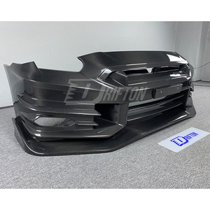 กันชนหน้าคาร์บอนไฟเบอร์ Drifton Dry สำหรับ R35 GTR รุ่น TS สไตล์ 2025 ชุดแต่งใหม่แบบ Bolt-On ติดตั้งได้กับรถยนต์ทั่วไป ป้องกันรังสียูวี - Product Image 5