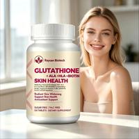 Comprimés de glutathion végétaliens sans sucre en sachet blister pour le soutien antioxydant