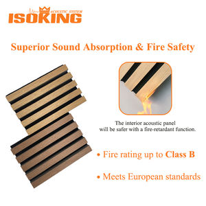 ISOKING Paneles de madera acústica baratos Paneles de pared de madera NRC altos Dónde <span class=keywords><strong>comprar</strong></span> Paneles de madera acústica para sala de estar, dormitorio - Product Image 4