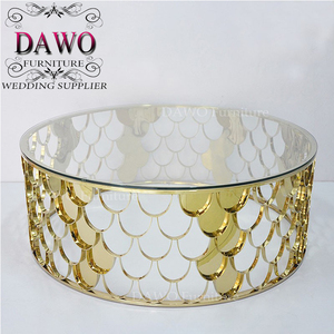 Khách Sạn Được Sử Dụng Bàn Trà Gương Tròn Hiện Đại Với Đế Kim Loại - Product Image 6